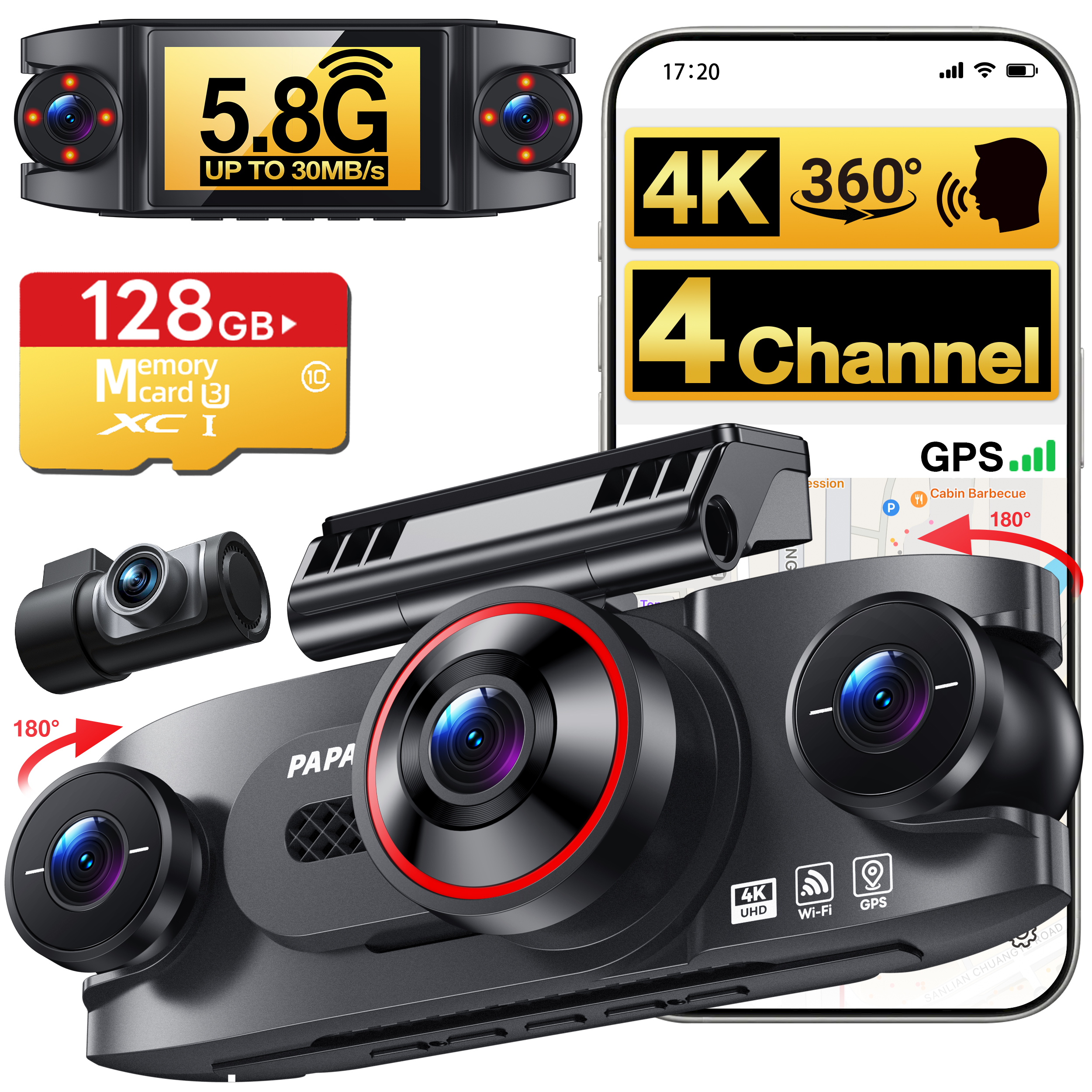 4 channel dash cam